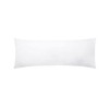 NIGHTZEN® Bolster Pillowcases - Plain Dyed Easy Care Polycotton Long Bolster Pillowcase Cover Soft Quality Blended Cotton - Maternity Orthopedic Support Pillowcase (Single 3FT, White)
