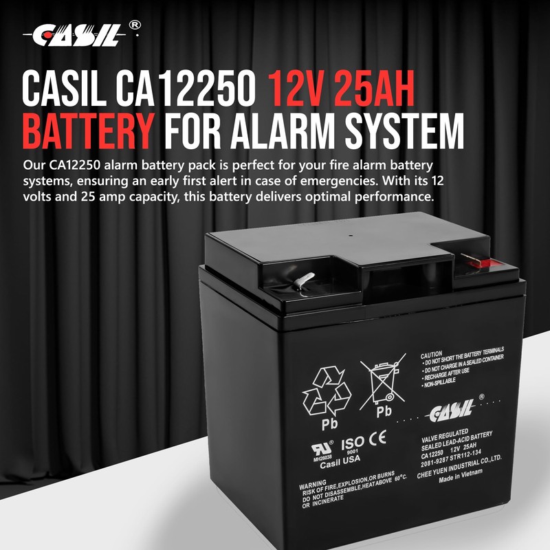 Casil 2081-9287 Simplex Fire Panel Battery 2 Pack