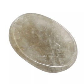 Smoky Quartz Thumb Worry Stone