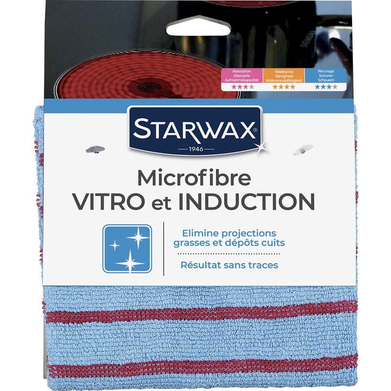 Starwax Microfibre Glass Ceramic Induction Pack of 4