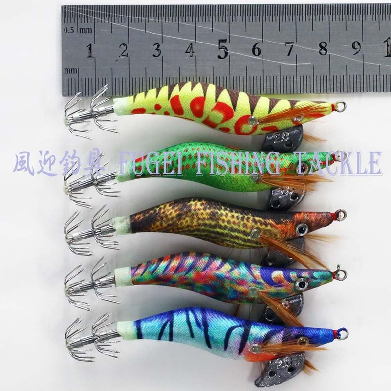 A20egi20h5N No. 2.0 Egi 5 Patterns, Set of 5, Squid