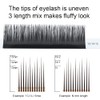 NAGARAKU Eyelash Extensions Individual Eyelashes 0.05 D Curl 10-11-12 mm