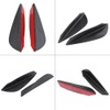 4pcs Car Front Bumper Fins Lip Spoiler Canards Trim Kit,