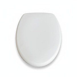 MinSha V-Shape Toilet Seat Soft Close Elongated, Matte White Easy Install