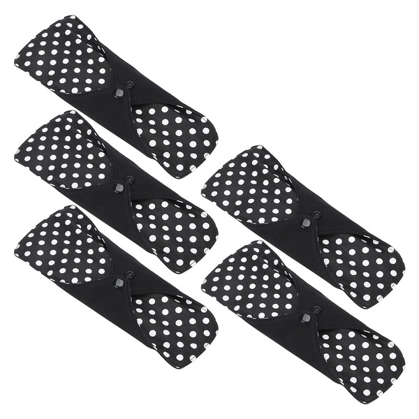 Washable Sanitary Pads 5 Pieces Postpartum Cotton Reusable Sanitary Pads