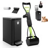 PREMJIN Dog Poop Trash Can Outside with Poop Scooper for