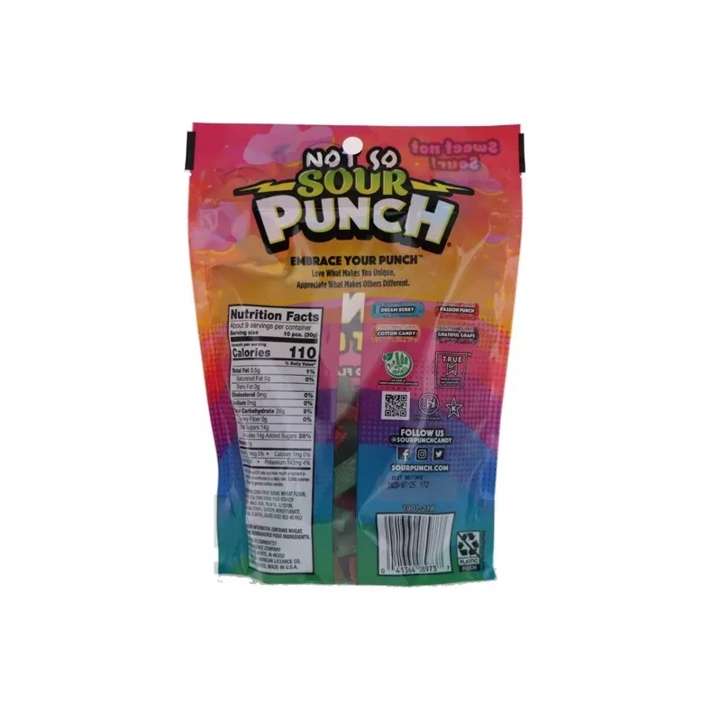 Sour Punch Bite Pouch Sweet Bites Assorted - 9 oz