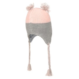 Mountain Warehouse Owl Knitted Kids Hat - Easy Care & Fleece Lining - Perfect for Keeping Your Little Ones' Heads Happy This Winter Pink