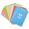 Pack of 50 Colourful Paper A4, Sheets of Coloured Card