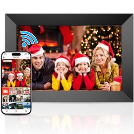 FRAMEO 10.1 inch Digital Photo Frame, 16GB WiFi Digital Frame, 1280x800 IPS LCD Touch Screen, Auto-Rotate, Wall Mounted, Easy Setup, Share Photos & Videos Instantly via Frameo App - Great Gift