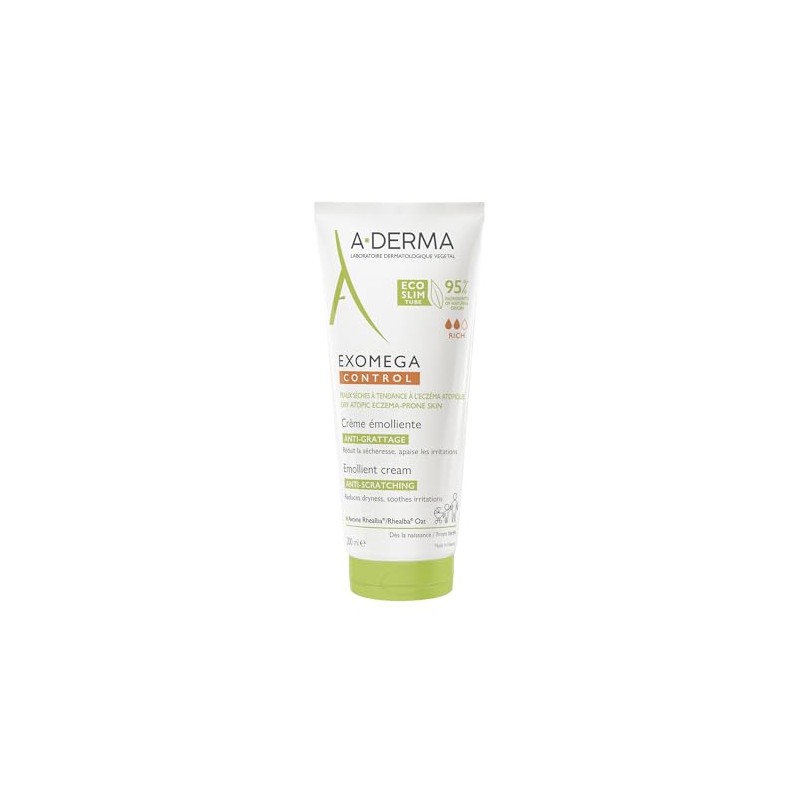 A-DERMA Exomega Control Crema Corporal Emoliente Piel Atopica Muy Seca