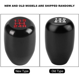 FTVOGUE Shifter Adapter Universal 5 Speed Gear Lever Stick with 3 Adapters 8/10/12 mm (Black)