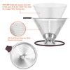 Pour Over Coffee Dripper, Paperless Pour Over Coffee filter, Stainless