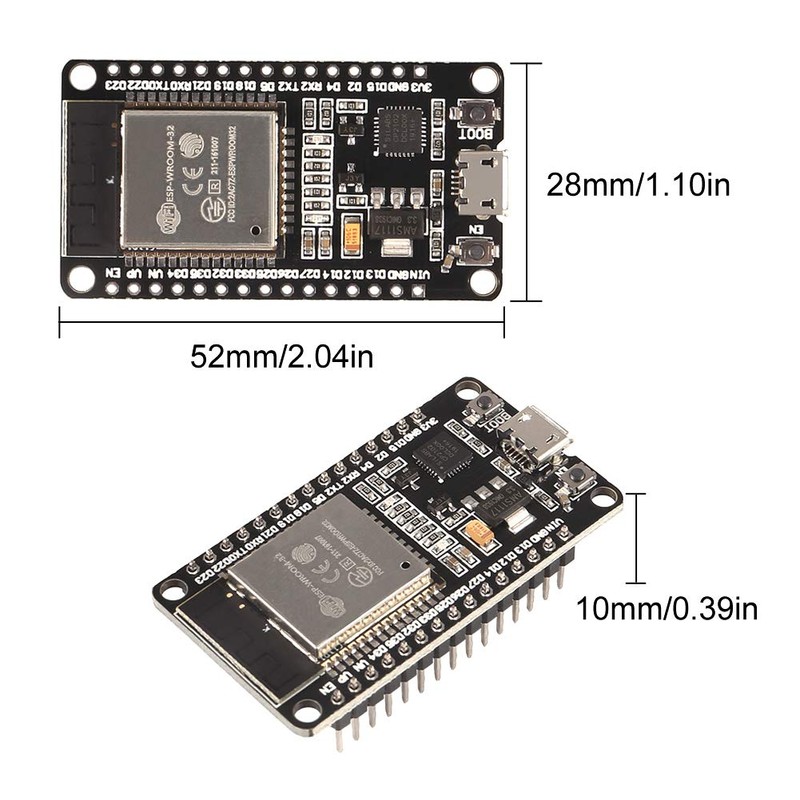 3PCS ESP32 ESP-32S Module WiFi Bluetooth Development Board Unassembled NodeMCU-32S