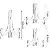 HESTYA 12 Pcs Clear Acrylic Easels Plate Stands Holders to