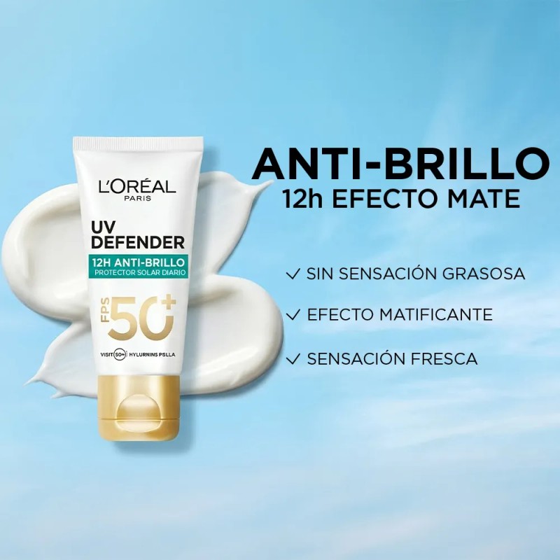 Bloqueador Defender Antibrillo Color Fps50 40ml