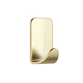 Command 17032BR Small Metal Hook, Gold