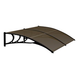 SUPER DEAL 40"x 80" Window Door Entry Awning Polycarbonate Cover Front Door Window Shade Outdoor Patio Canopy Sun shetter, Dark Brown