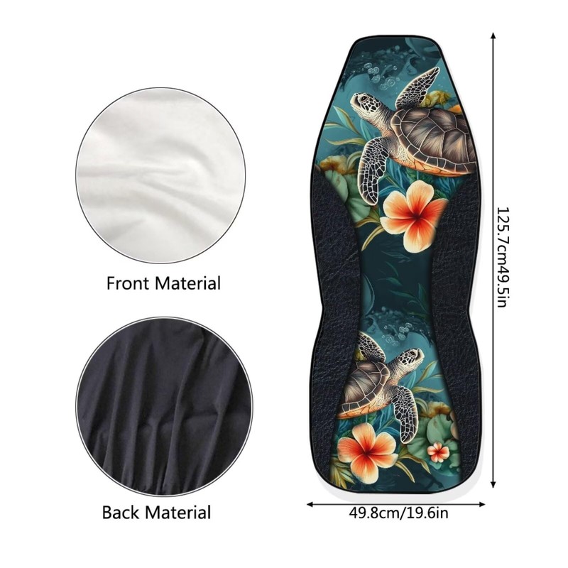 Bulopur Tropical Sea Turtle Car Seat Covers for Women Easy