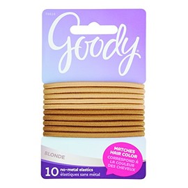 Goody Mujer Color Collection 4mm Elásticos, Rubio, 10 unidades