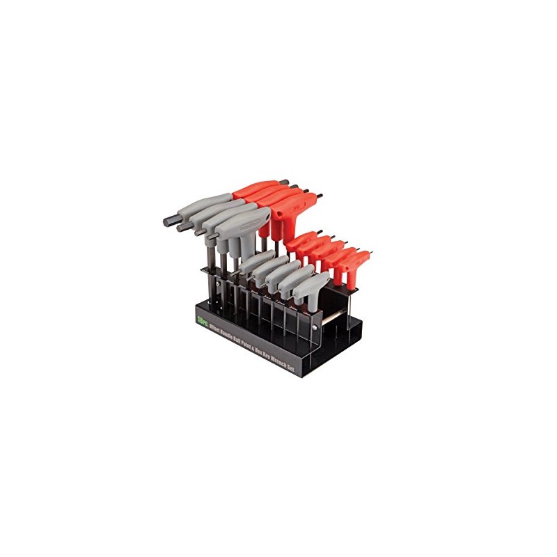 18 Pc SAE & Metric T-Handle Ball End Hex Key
