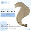 YoungSee Nano ring Real Hair Extensions 60 cm Blonde with