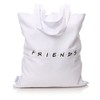Half Moon Bay SHPRFDS02 Friends Shopping Bag, Cotton, White