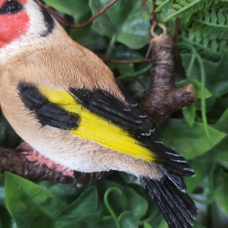Vivid Arts - Hanging Goldfinch on Branch - HGF-019