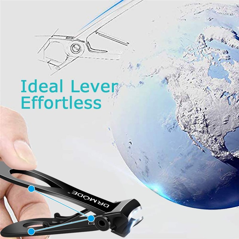 DRMODE Nail Clippers for Men Thick Nails - 16mm Wide