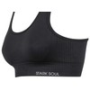 STARK SOUL Women's 5130_schw_s Sports Bra, Black, S