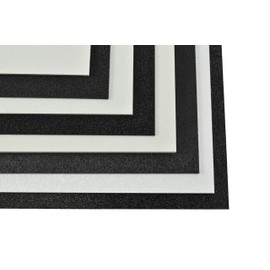 BuyPlastic Black ABS (Haircell Texture) Plastic Sheet 1/4" Thick, Size 24" x 24" Actual Dimensions - 23.75 in x 23.75 in (Due to Cutting kerf Width)