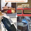 ZINZ 2 Pack Elastic Luggage Straps and Suitcase Bungee, Adjustable