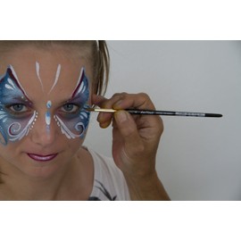 da Vinci Watercolor Series Paint Brush, Round Harbin Kolinsky Red Sable with Black Handle, Size 8