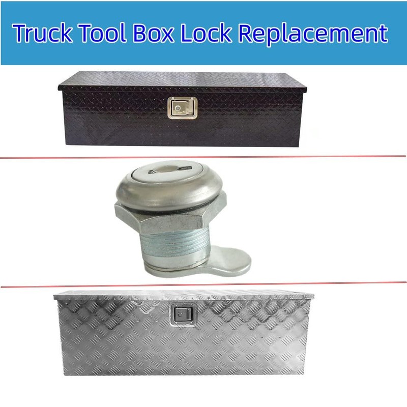 2 Pack Truck Tool Box Lock Replacement with Keys Pickup