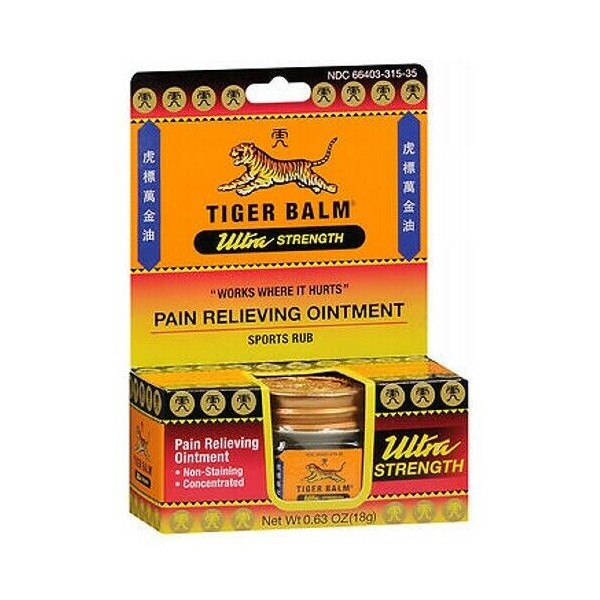 Tiger Balm Ultra Strength Pain Relieving Ointment 18 gm