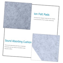DOITOOL 2Pcs Noise Reduction Felt Sound Absorbing Pads for DIY Craft Practical Acoustic Cushion for Sound Proofing and Insulation Home Projects