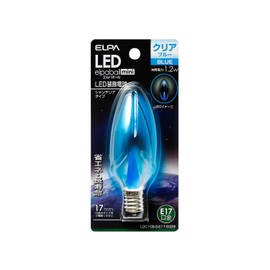 エルパ (ELPA) LEDシャンデリア球 LED電球 おしゃれ 照明 E17 青 LDC1CB-G-E17-G329