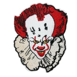 Unbranded It Pennywise Face Horror Character Embroidered Iron on Patch