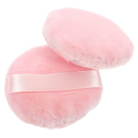 Vaguelly 2 pcs Makeup Powder Puff Soft Furry Blending Sponges for Face Makeup for Loose Powder and Application Easy to Clean Travel Friendly Design