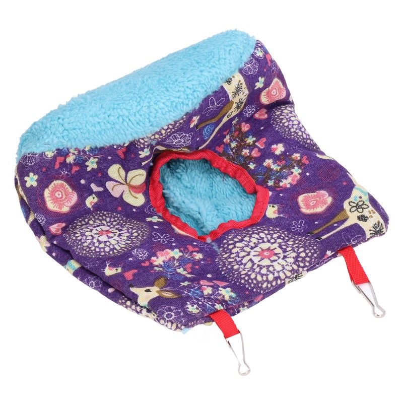 Warm Bird Hammock Plush Soft Foldable Round Bird Hanging Nest