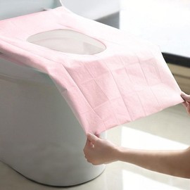 Disposable Toilet Seat Cover, 20/30/50pcs Disposable Toilet Seat Covers, Pastel Toilet Seat Protector for Home Bathroom Hotel Salon, Bathroom Accessories:_Pink_50pcs