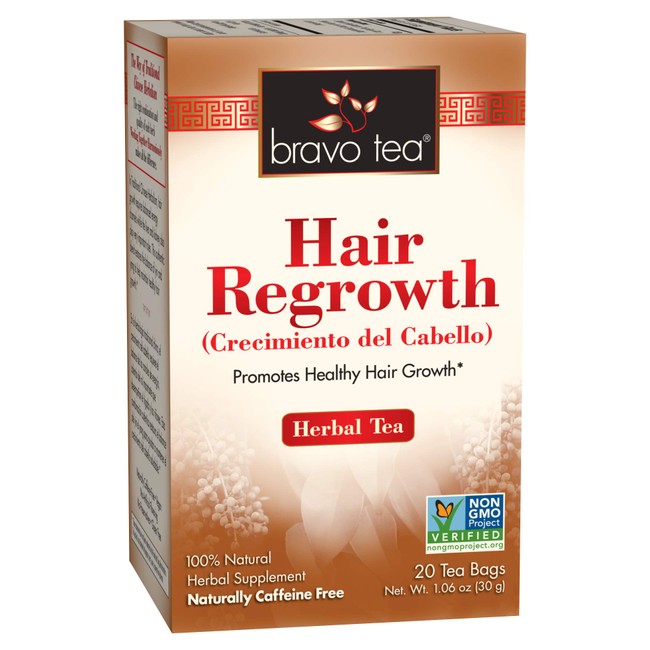 Bravo Tea, Hair Regrowth Herbal Tea, Caffeine Free, 20 Tea Bags