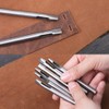 6 Pcs Oval Leather Punch Tools, Oval Leather Punch Set,