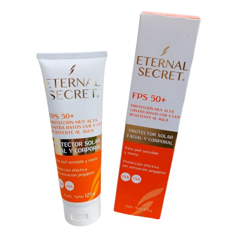 Bloqueador Solar Eternal Secret Fps 50 Proteccion Alta 125g