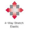 Medically Approved: Woven Stretch Elastic Knee Sleeve with Spiral Stays