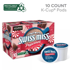 Swiss Miss Milk Hot Cocoa K Cup Pods 10 Count Delicious Flavored Drink