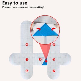 Pre-Cut Kinesiology Tape for Back & Neck, 10 Pcs - Waterproof & Elastic, Breathable Latex-Free Athletic Tape, Provide Support and Stability - Ideal for Dumbbell Row, Pull Up, Climbing, etc.,