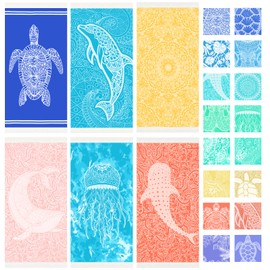 Vikumond Thin Turkish Beach Towel Lightweight Soft Cotton Extra Large XL Oversized Sand Free Sandproof Absorbent Quick Dry Towels Cloud Bath Pool Travel Compact Essentials Accessories for Adult Gifts