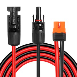 MOOKEERF Solar to XT60i Cable 12AWG 5FT Solar Panel to XT60i Adapter Connector XT60i-F Extension Cable for Portable Power Station Solar Generator