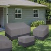 Easy-Going Outdoor Ottoman Cover, Waterproof Patio Ottoman Cover, Heavy Duty